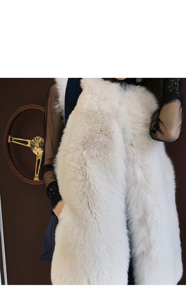 Fox Fur Vest with Mink Fur Back 0040-2