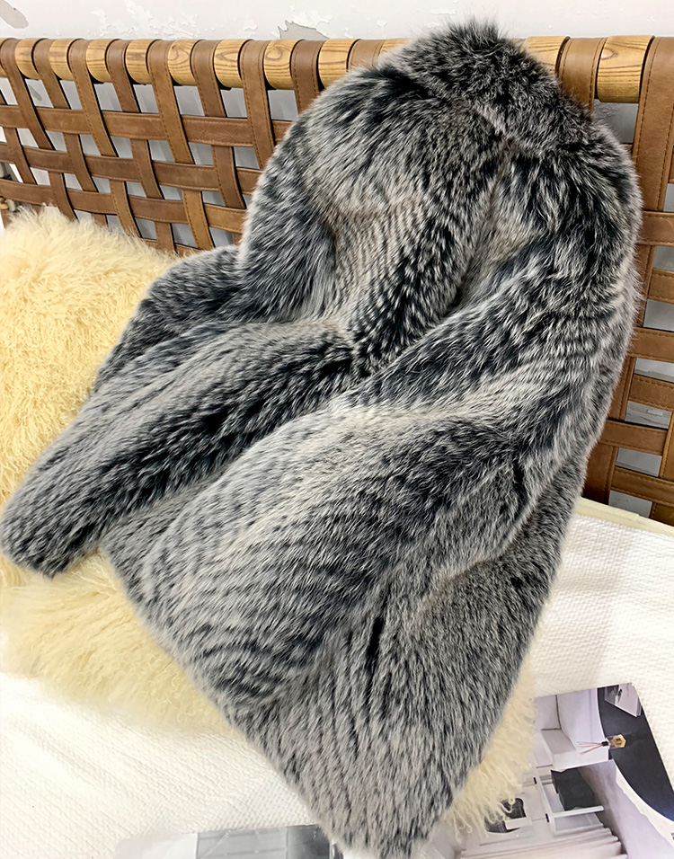 Black Frost Fox Fur Coat 0060-1