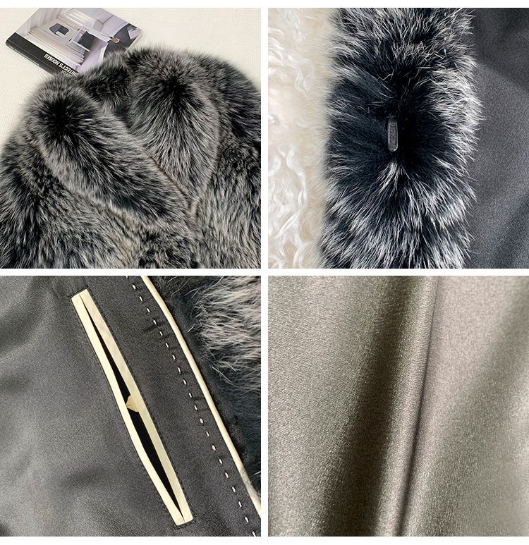 Black Frost Fox Fur Coat 0060-2