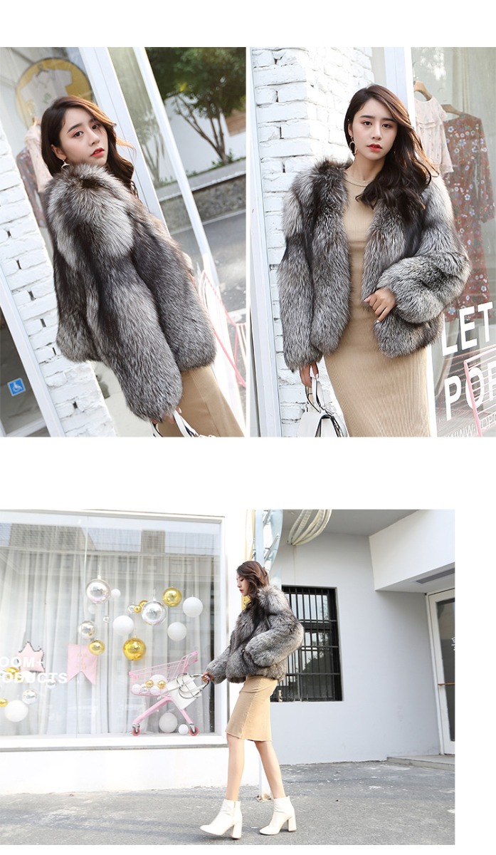 Silver Fox Fur Jacket 0068-5