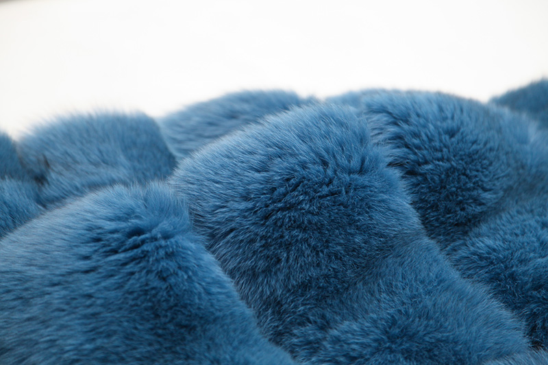 Blue Fox Fur Coat 0105-25