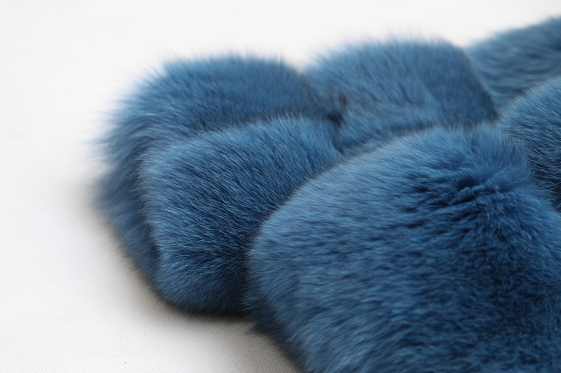 Blue Fox Fur Coat 0105-27