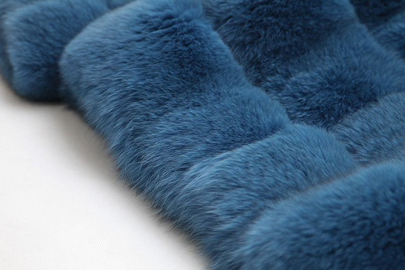 Blue Fox Fur Coat 0105-28
