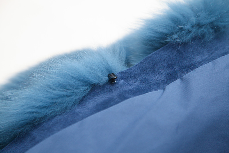Blue Fox Fur Coat 0105-30