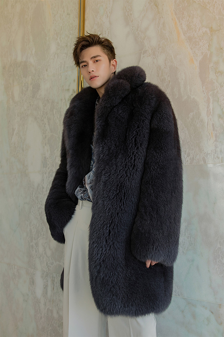 Men's Fox Fur Coat 0238-5