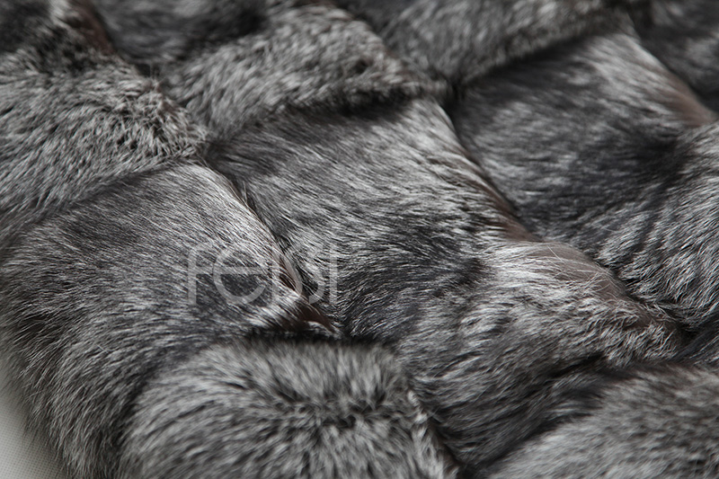 Silver Fox Fur Coat 254 Details 23