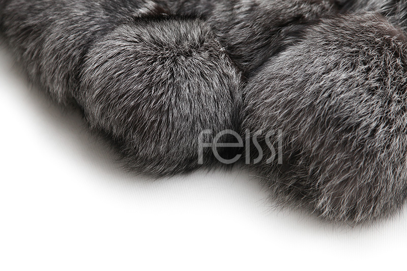Silver Fox Fur Coat 254 Details 24
