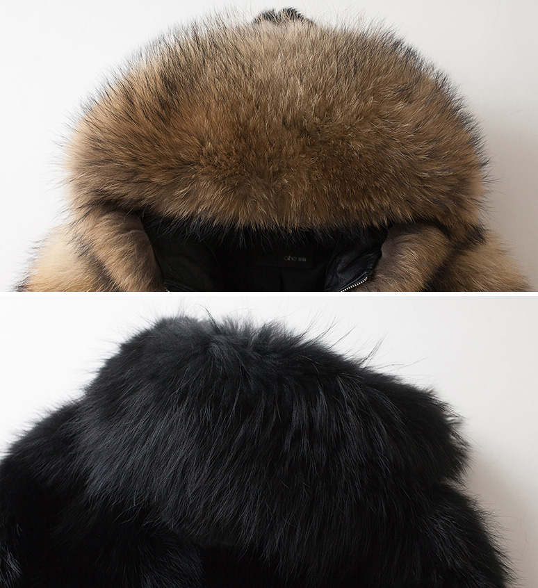 Men's Raccoon Fur Coat 355-5