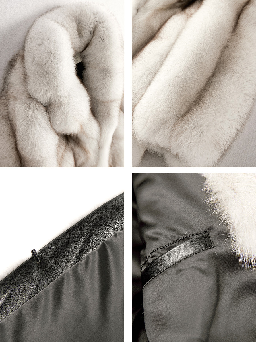 Men's Fox Fur Coat 380-10