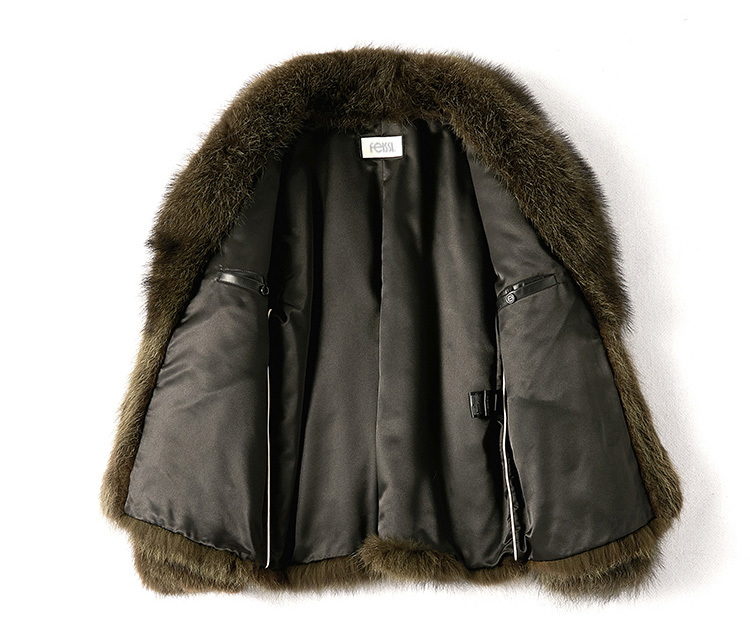 Men's Raccoon Fur Coat 383-2