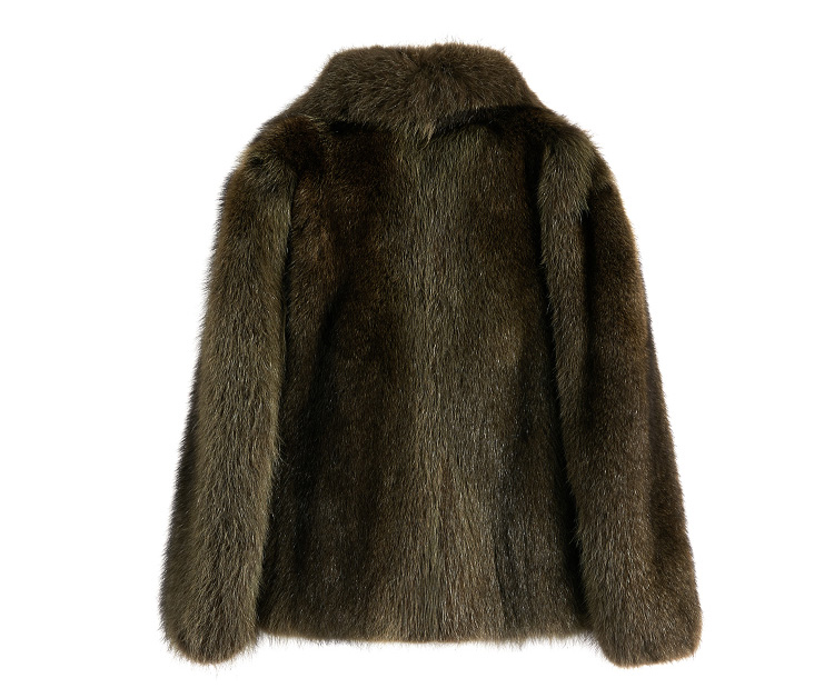Men's Raccoon Fur Coat 383-3
