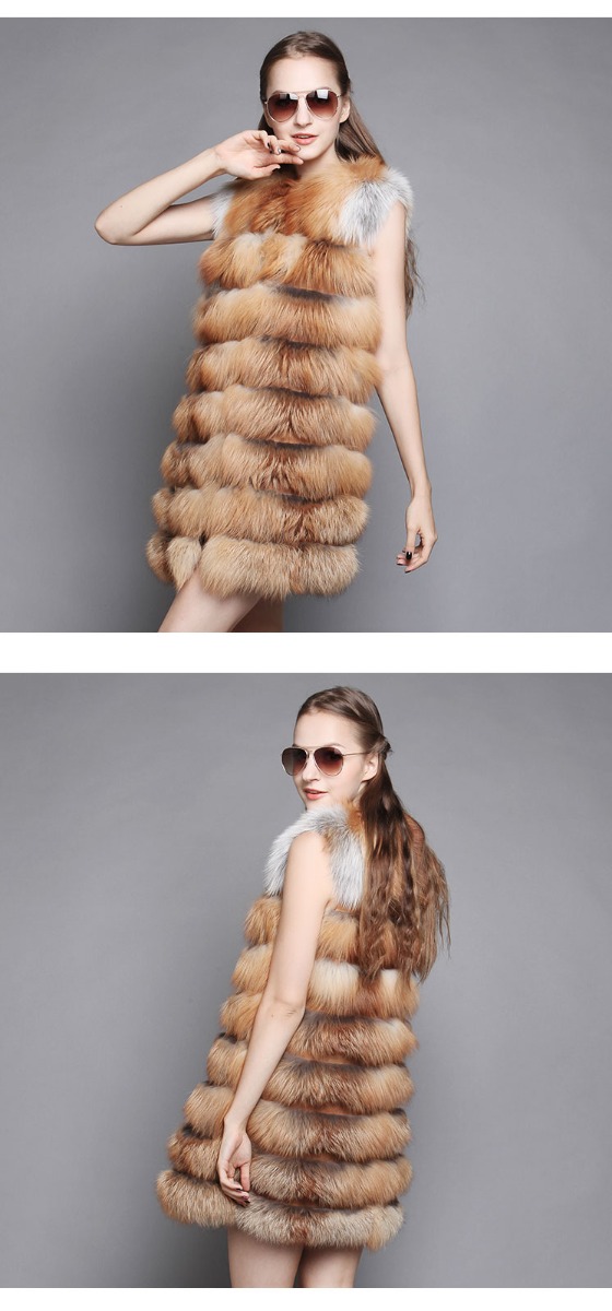 Women's Fox Fur Vest  631_04