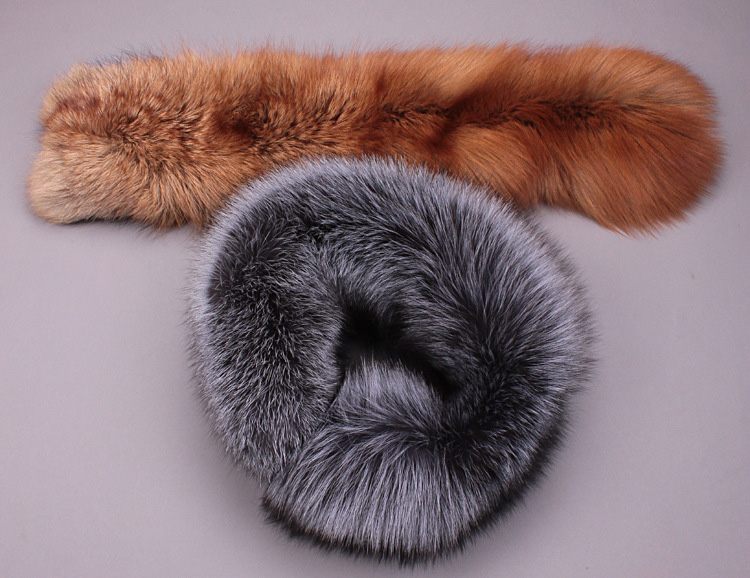 Fox Fur Scarf Neck Warmer Stole 817 Details 2