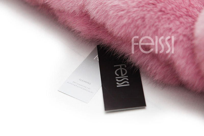 Fox Fur Jacket in Pink 986b-40