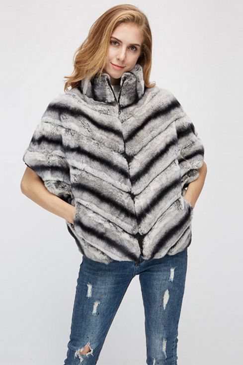 Batwing Rex Rabbit Fur Jacket