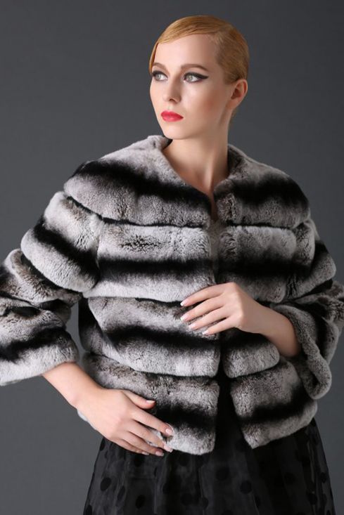 think fur Rex Like Fur Cocoon Coat ボア