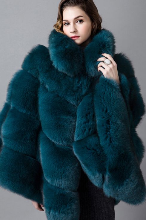 Fur poncho coat hotsell