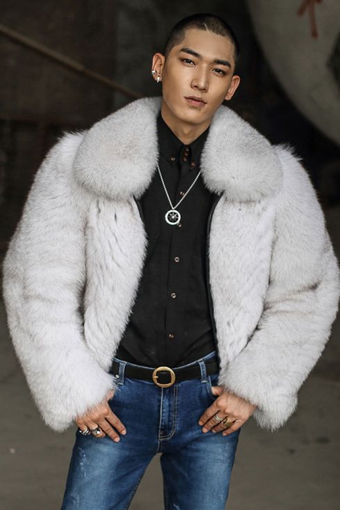 Fur coat bomber discount