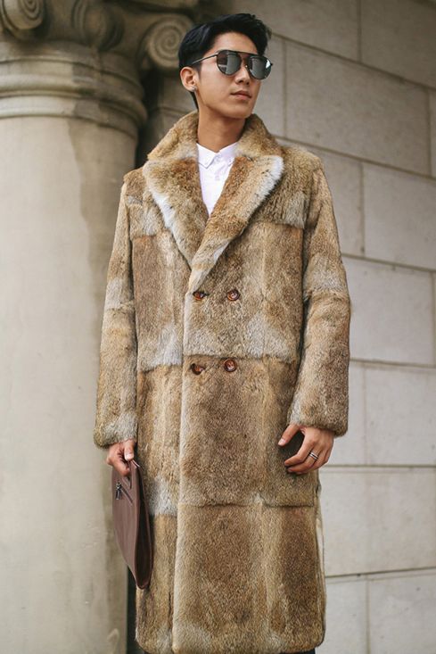 Men s Rabbit Fur Coat