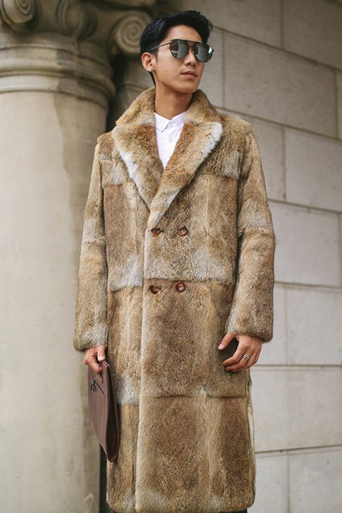 Men's Rabbit Fur Coat