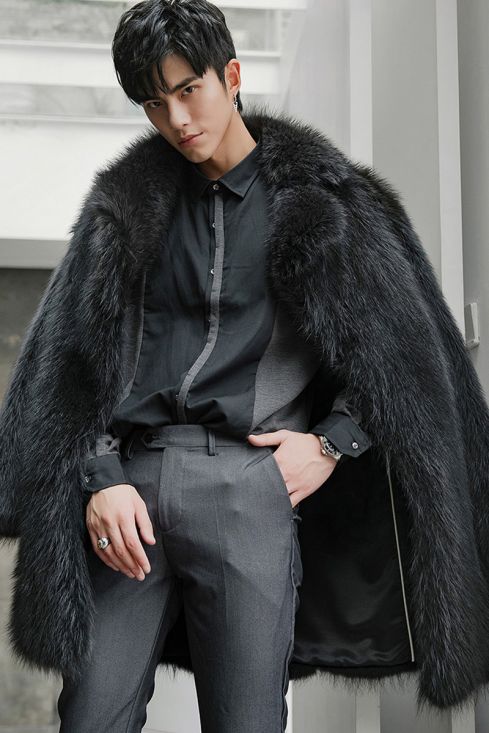 Men s Raccoon Fur Coat