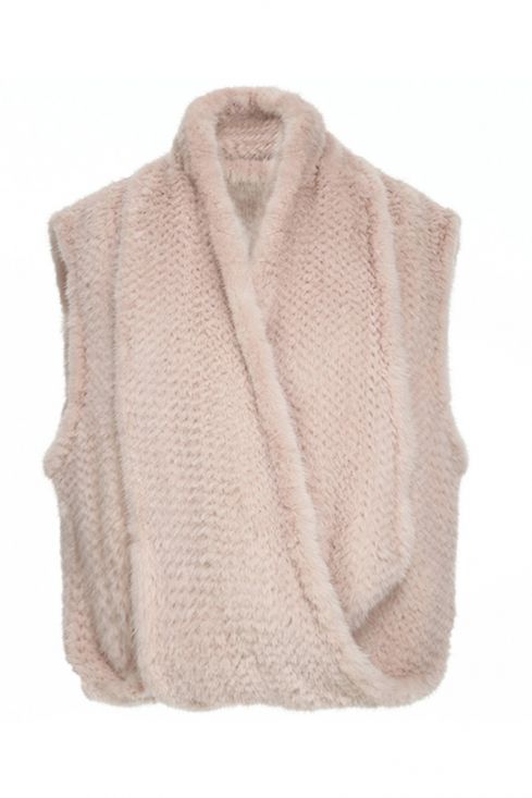 Mink Fur Knitted Vest