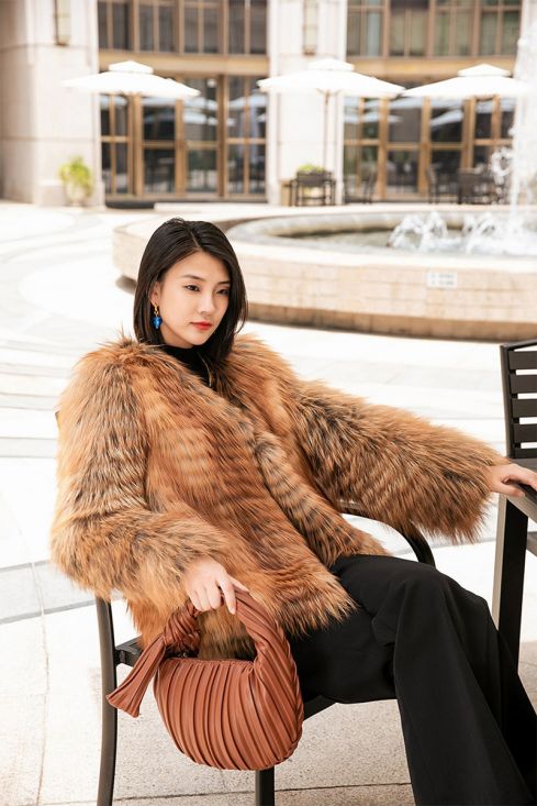 Red Fox Fur Jacket