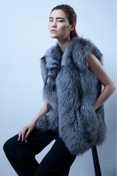 Silver Fox Fur Vest