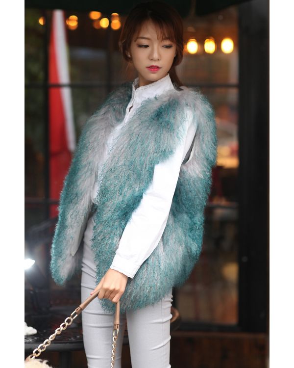Feissi Fur Store Sheep Fur and Lamb Shearling Vests