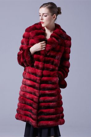 Chinchilla Fur Long Coat
