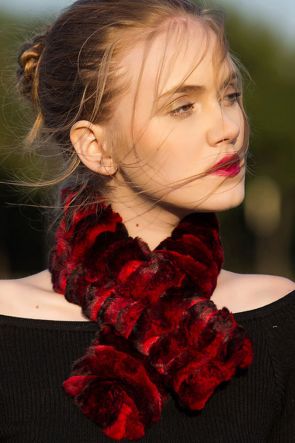 Chinchilla Fur Scarf Neckwarmer