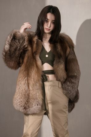 Chocolate Fox Fur Jacket