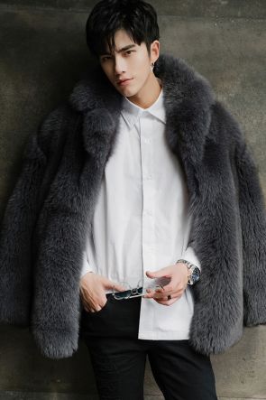 Men's Fox Fur Coat