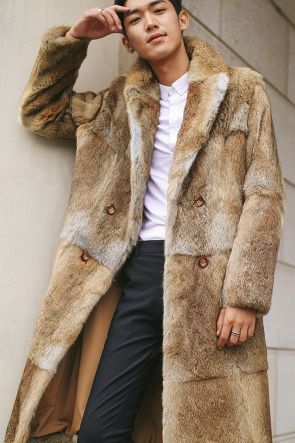 Men's Rabbit Fur Coat