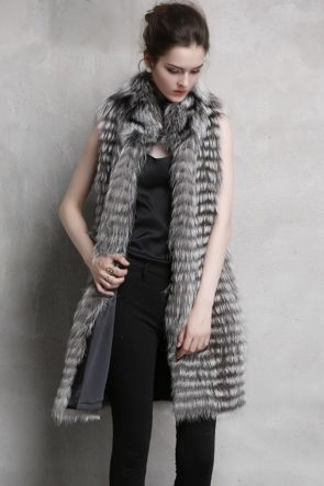 Silver Fox Fur Vest