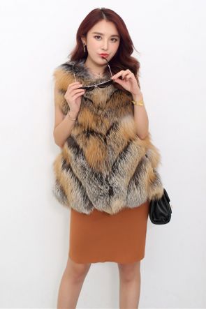 Silver Fox Fur Vest