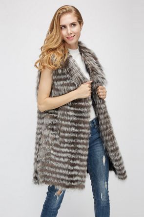 Silver Fox Fur Vest