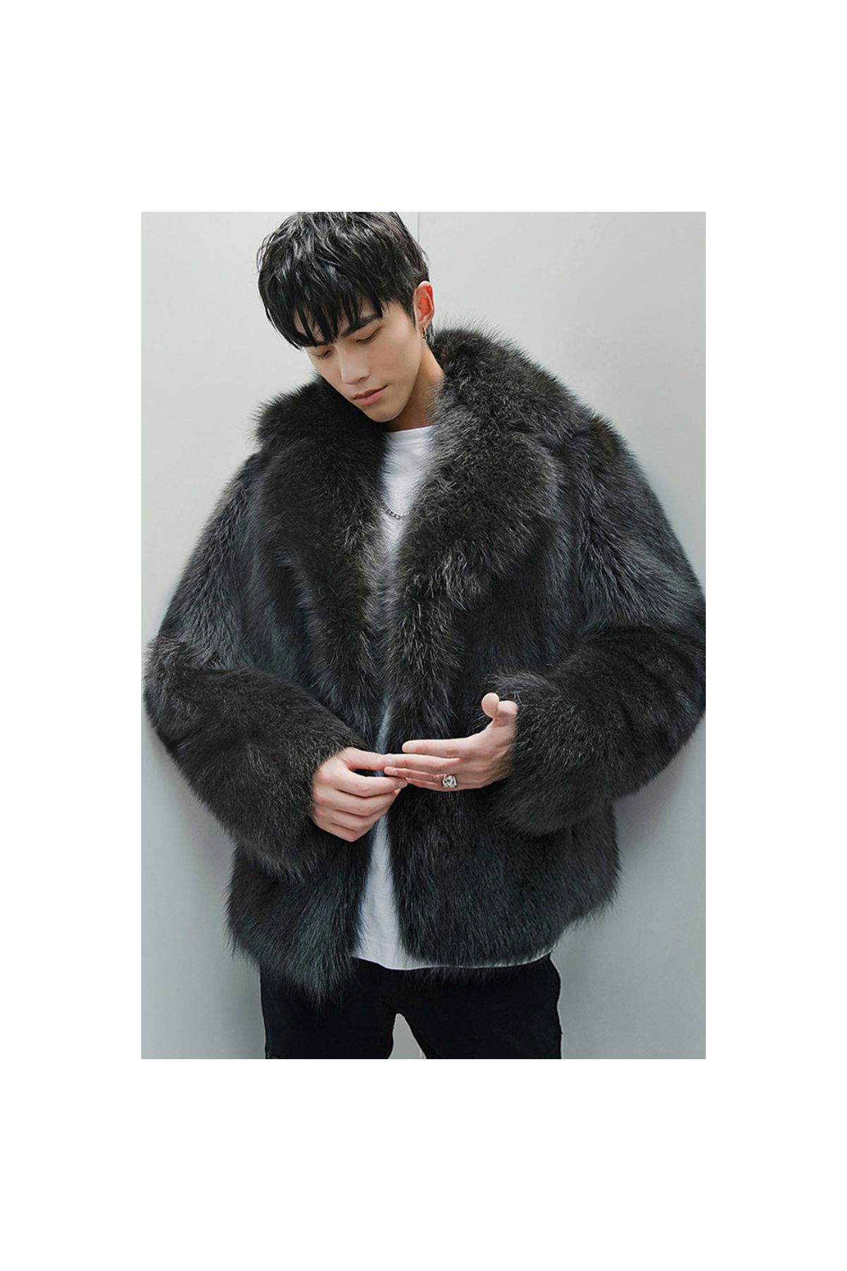 Men s Raccoon Fur Coat