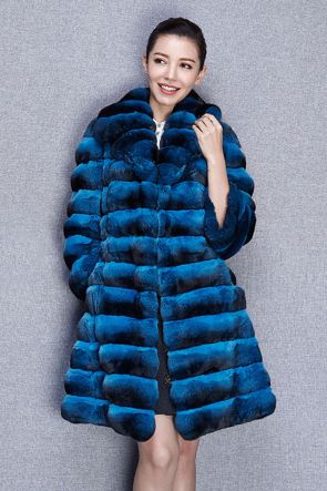 3/4 Length Chinchilla Fur Coat