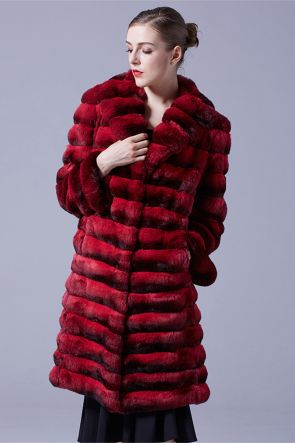 Chinchilla Fur Long Coat