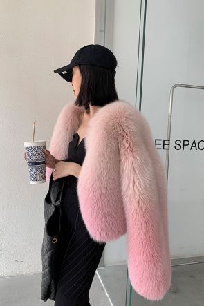 hina❗️THINK FUR Fox Like Fur Jacket S hina様専用❗️THINK FUR Fox Like Fur Jacket S レディース