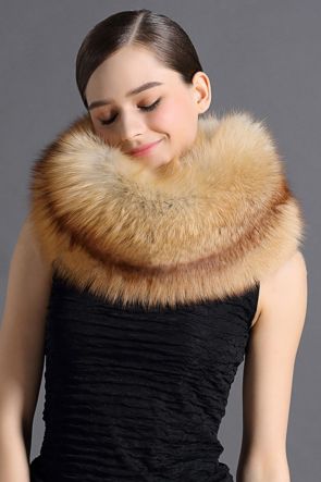 Fox Fur Scarf Neck Warmer Stole