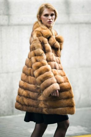 Golden Sable Fur Coat