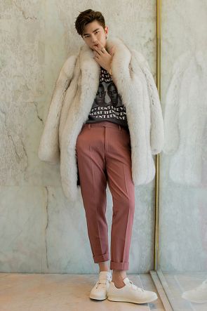 Men's Fox Fur Coat