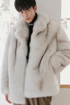 Men's Fox Fur Coat