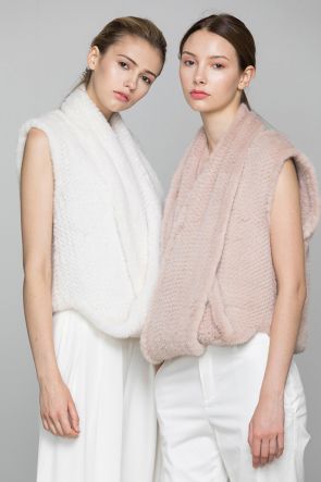 Mink Fur Knitted Vest