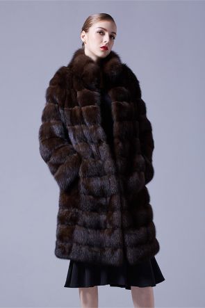 Sable Fur Long Coat