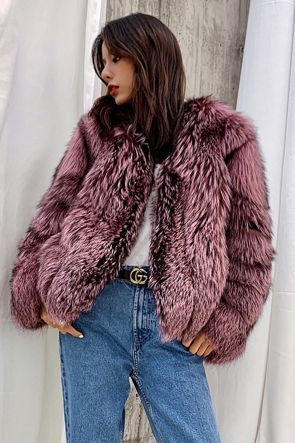 Silver Fox Fur Jacket