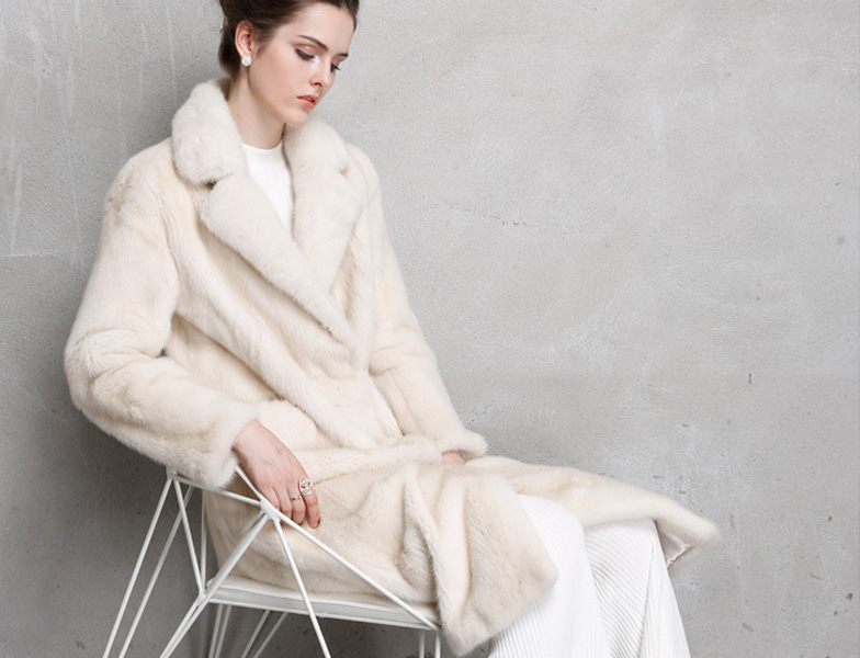 Long Mink Fur Coat