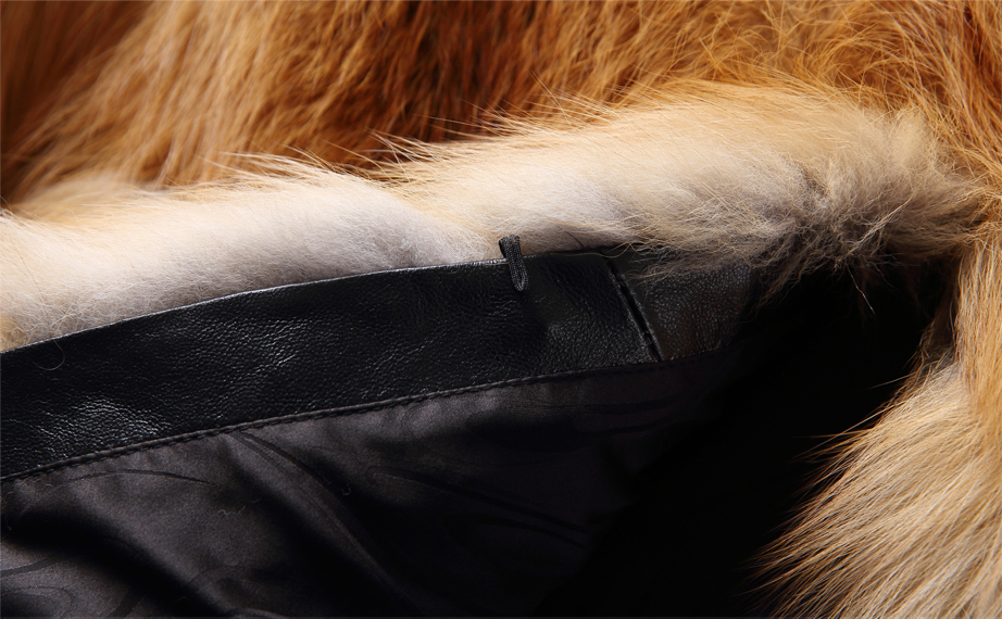 Red Fox Fur Coat in Natural Golden 0026-13